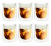 PYLANO set of 6 'Mila' double wall cappuccino glasses - 250ml image number 0