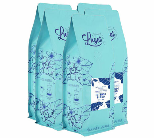 Lugat - Caff&egrave; in grani uso professionale - Intenso Blend - 5 kg