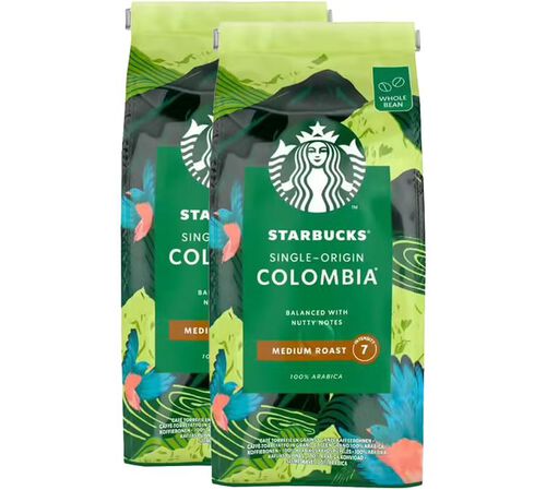 2 x 450 g - Caf&eacute; en grain - Single Origin Colombia - STARBUCKS