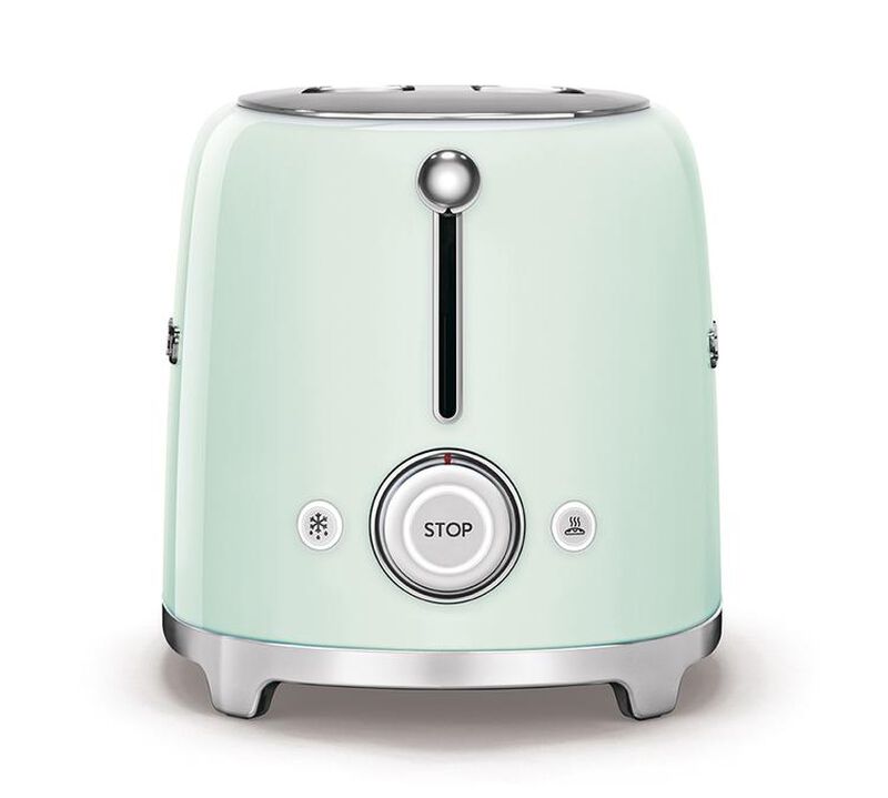 Set Petit-D&eacute;jeuner Grille-Pain TSF01PGEU et Bouilloire KLF05PGEU Vert d'eau - SMEG image number 2