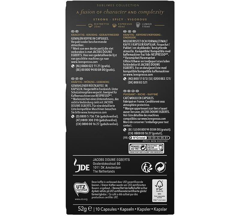 100 capsules compatible Nespresso* Original Or Absolu - L'OR ESPRESSO image number 2