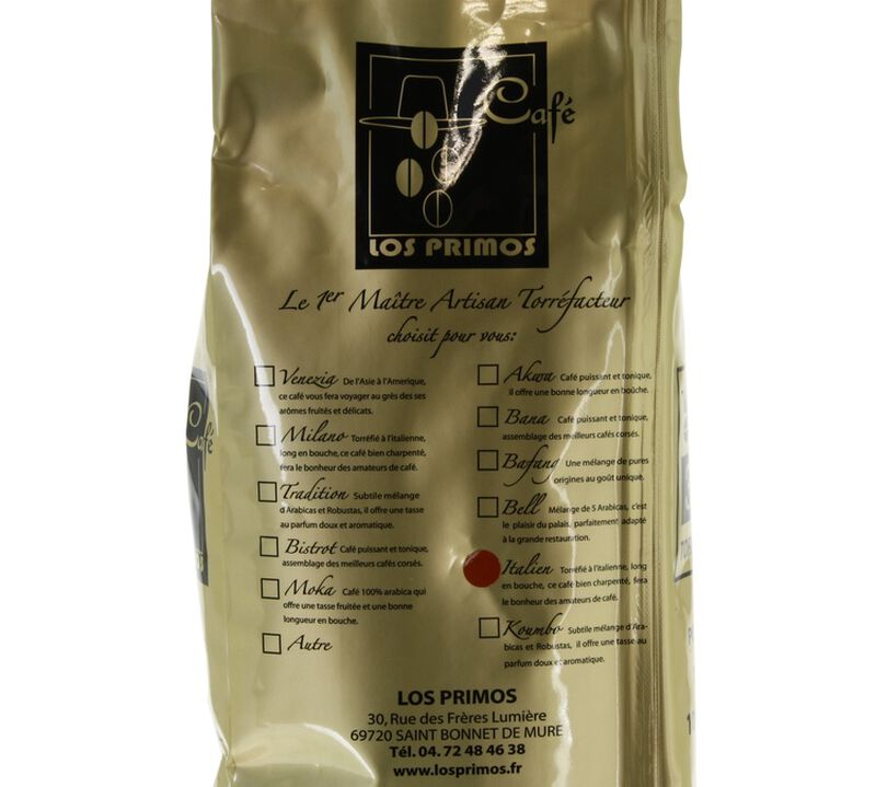 Los Primos Italian coffee beans - 1kg image number 1