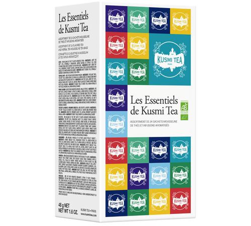 Kusmi Tea Organic Essential Tea Selection Box - 24 Tea Bags