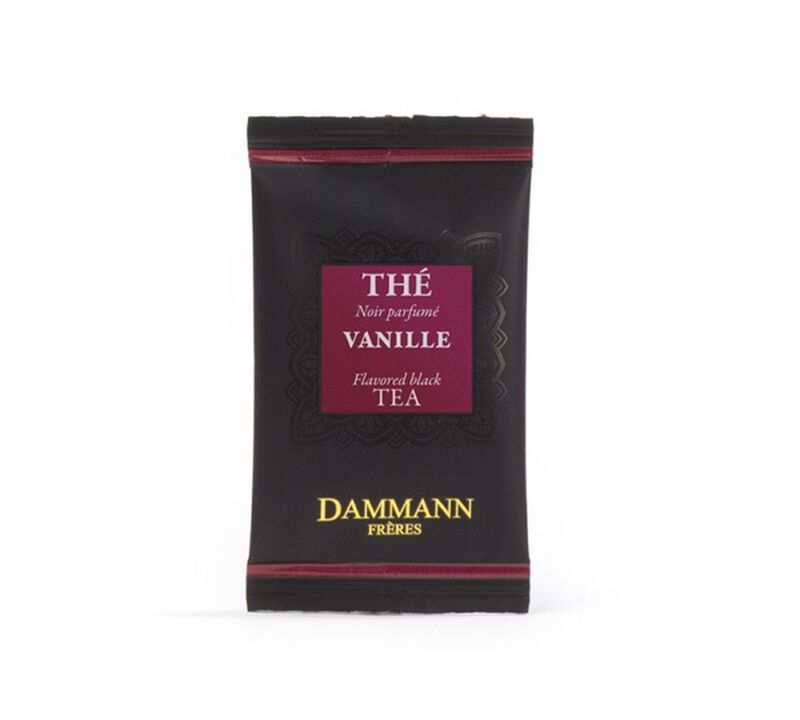 Vanilla-flavoured black tea - 24 Cristal&reg; sachets - Dammann Fr&egrave;res image number 2