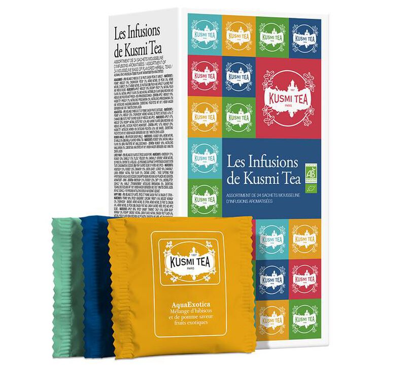 Kusmi Tea Organic Herbal Tea Selection Box x 24 Tea Bags image number 1