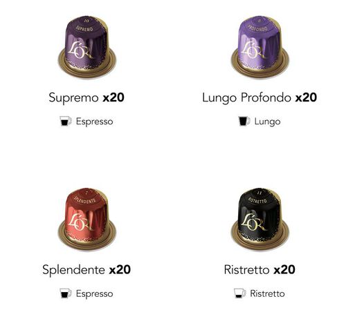 120 Nespresso* Original compatible capsules - Assortment of 8 varieties - L'OR ESPRESSO image number 2
