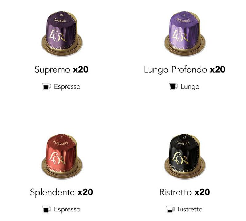 120 Nespresso* Original compatible capsules - Assortment of 8 varieties - L'OR ESPRESSO image number 2