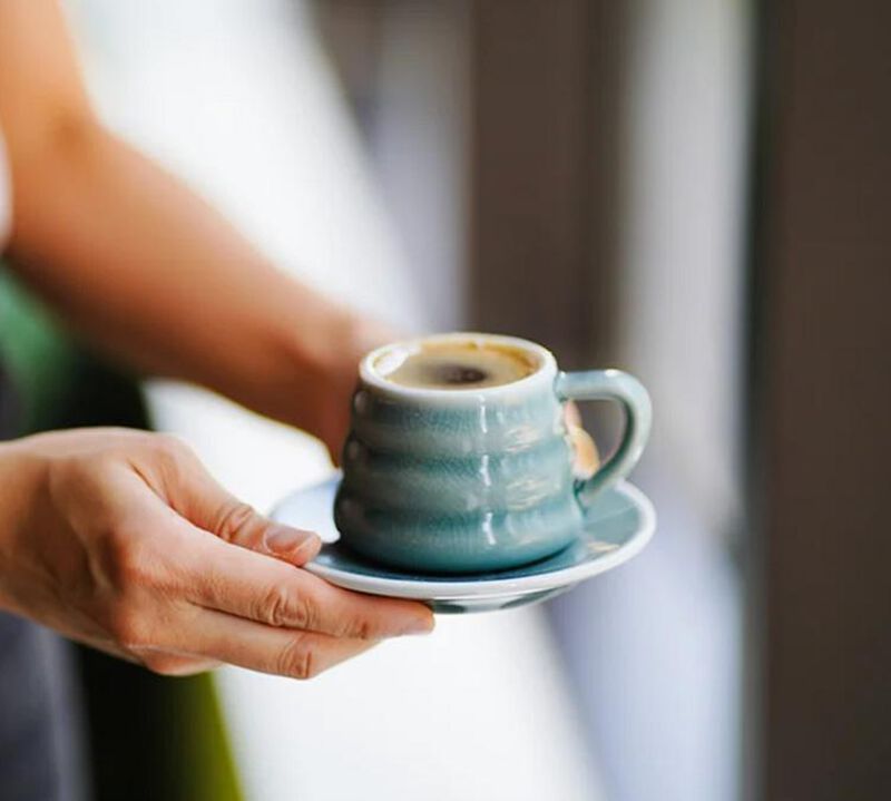 Ensemble tasse et sous-tasse - Ibrik Coffee Charcoal - LOVERAMICS image number 2