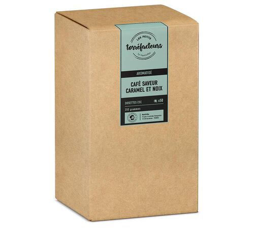 Les Petits Torr&eacute;facteurs Caramel & Walnut flavoured coffee ESE pods x 50