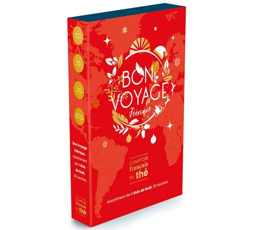 Comptoir Fran&ccedil;ais du Th&eacute; Bon Voyage F&eacute;erique Xmas Teas gift box - 20 tea sachets