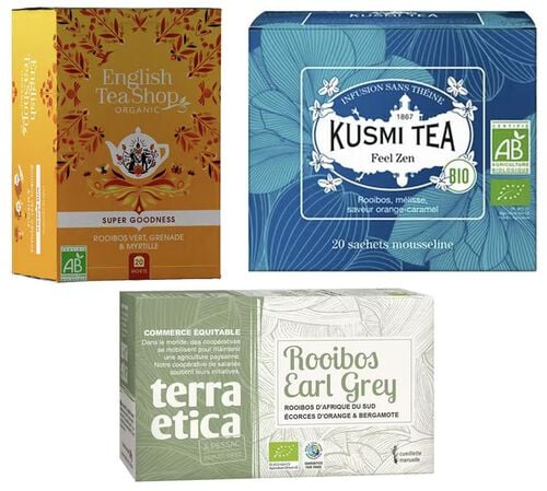 Assortiment de Rooibos Bio - 3 x 20 sachets - MULTIMARQUES