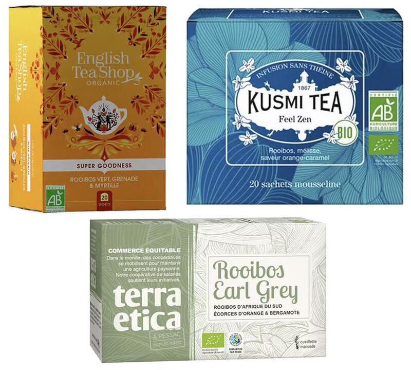 Assortiment de Rooibos Bio - 3 x 20 sachets - MULTIMARQUES image number 0