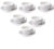 6 Tasses Cappucino et sous-tasses Egg 20 cl blanc - Loveramics image