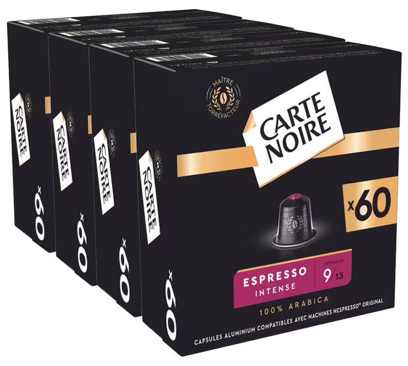 240 capsules compatibles Nespresso* Original Espresso Intense n&deg;9 - CARTE NOIRE image number 0