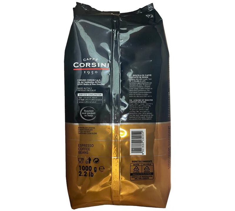 Caff&egrave; Corsini Espresso Coffee Beans - 1kg image number 1