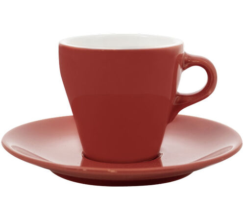 3 Tasses et sous tasses Espresso 9cl Rouge - ORIGAMI image number 1