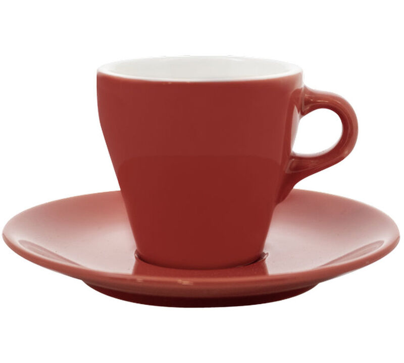 3 Tasses et sous tasses Espresso 9cl Rouge - ORIGAMI image number 1