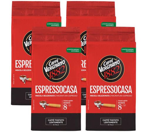 Caff&egrave; Vergnano - Caff&egrave; macinato - Espresso Casa 1kg