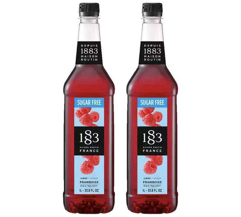 Sirop Framboise sans sucre - Routin 1883 - Bouteille Plastique - 2 x 1 L image number 0
