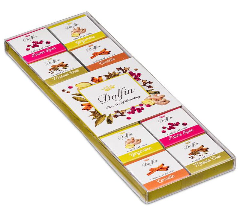 Assortiment Chocolat &Eacute;pic&eacute;s 4 Saveurs - 24 napolitains - DOLFIN image number 1