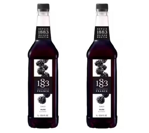 Sirop 1883 Routin M&ucirc;re - Bouteille plastique - 2 x 1 L