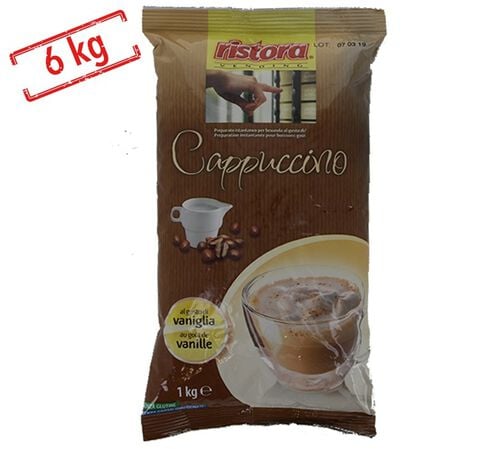 Pack Boisson instantan&eacute;e cappuccino vanille sans gluten 6 x 1 kg - Ristora