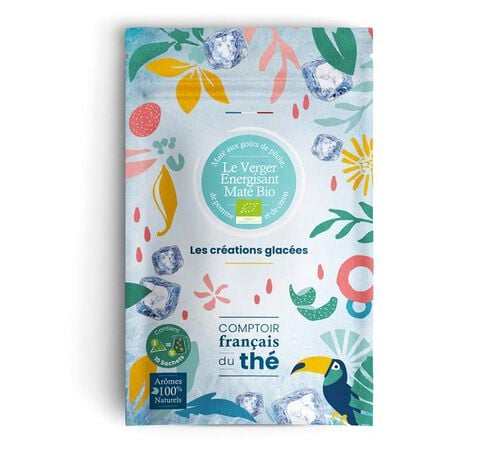 Th&eacute; Glac&eacute; le Verger Energisant Mat&eacute; Bio - 10 sachets - COMPTOIR FRAN&Ccedil;AIS DU TH&Eacute;