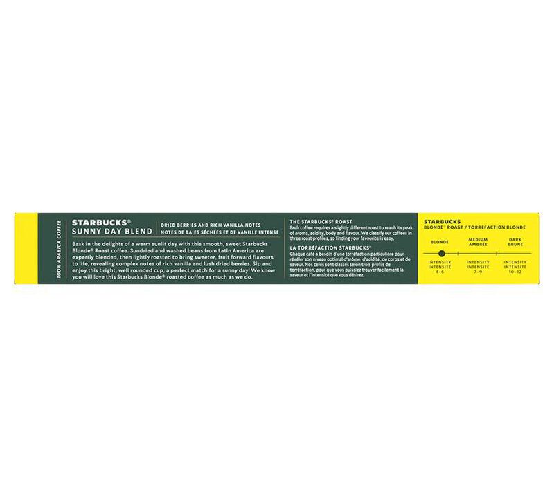 10 Nespresso* Original Compatible Capsules Sunny Day Blend &ndash; STARBUCKS image number 3