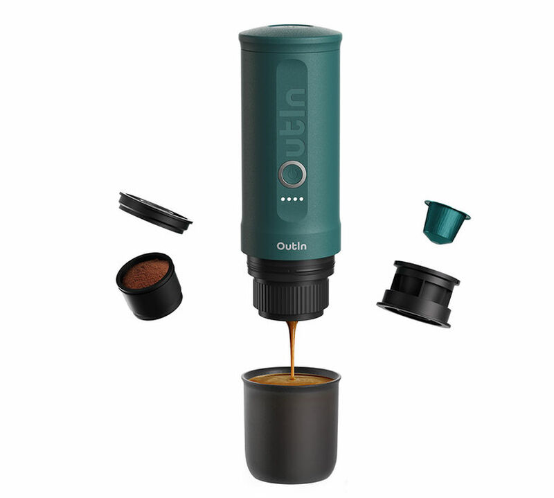 OutIn Nano Portable Espresso Machine - Teal image number 2