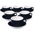 6 Tasses Cappuccino et sous-tasses Egg 20 cl Denim - Loveramics image