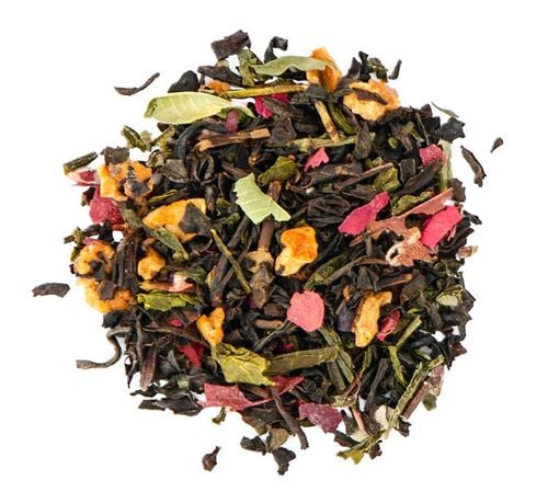 Th&eacute; Vert et Noir La Vigne Enchant&eacute;e - Vrac 100 g - COMPTOIR FRAN&Ccedil;AIS DU TH&Eacute;