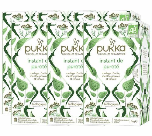 Infusion Instant de puret&eacute; Bio - 6 x 20 sachets - PUKKA