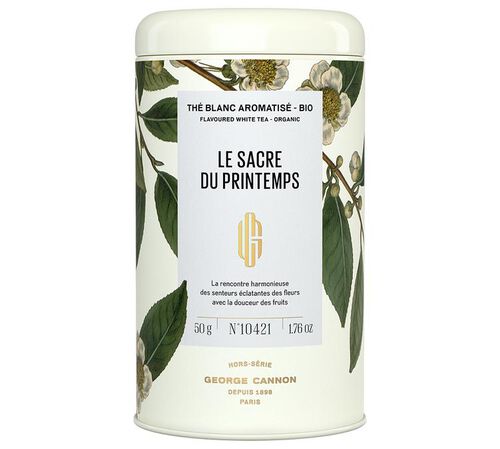 Th&eacute; blanc Bio - Le sacre du printemps - Bo&icirc;te vrac 50 g - GEORGE CANNON