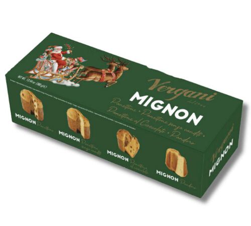 Vergani "Mignon" Gift Box of 4 Mini Panettones - 380 g