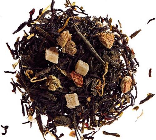 Summertime blend of green and black loose leaf tea - 100g - Comptoir Fran&ccedil;ais du Th&eacute;