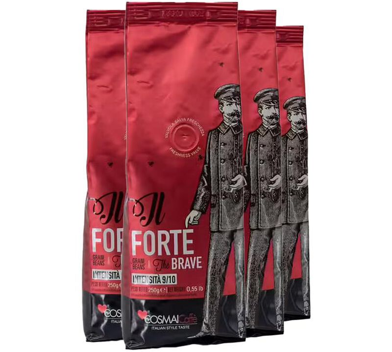 4 x 250 g - Caf&eacute; en grain - The Brave - COSMAI CAFF&Egrave; image number 0
