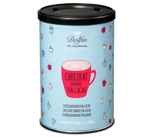 Dolfin Hot Chocolate Powder with 55% Cocoa - 200g