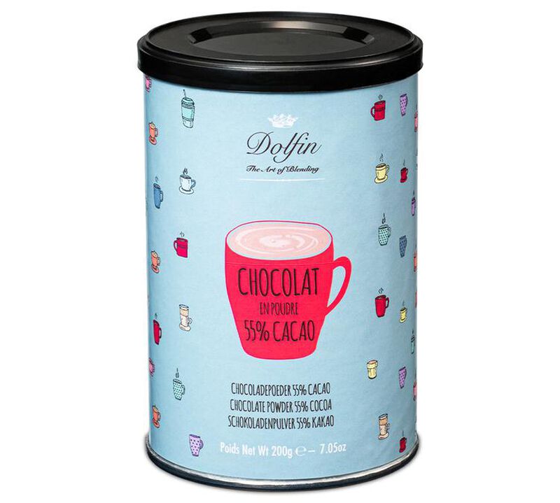 Dolfin Hot Chocolate Powder with 55% Cocoa - 200g image number 0