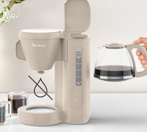Cafeti&egrave;re filtre Morning FG2M0B10 Gris chaud - MOULINEX image number 4
