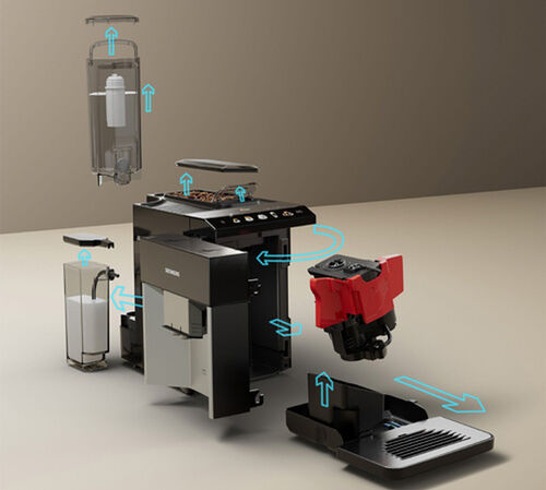Siemens - Kaffeevollautomat EQ.500 TQ513D01 Integral mit integrierter Milchkaraffe image number 2