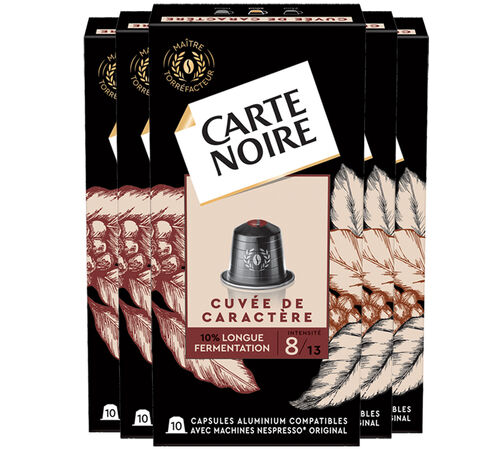50 capsules compatibles Nespresso* Original Cuv&eacute;e de caract&egrave;re - CARTE NOIRE