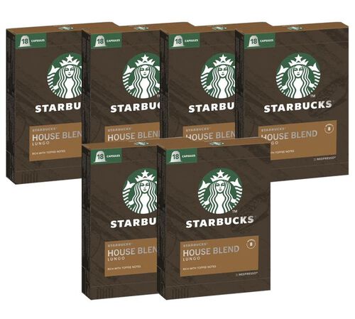 108 Nespresso* Original Compatible Capsules House Blend &ndash; STARBUCKS