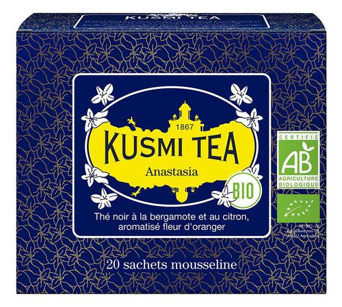 Kusmi Tea Organic Anastasia Black Tea - 20 tea bags
