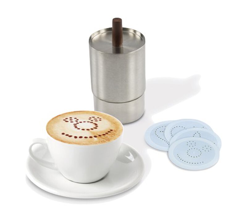 Ilsa - Decoratore per cappuccino con 4 dischi in acciaio inox image number 0