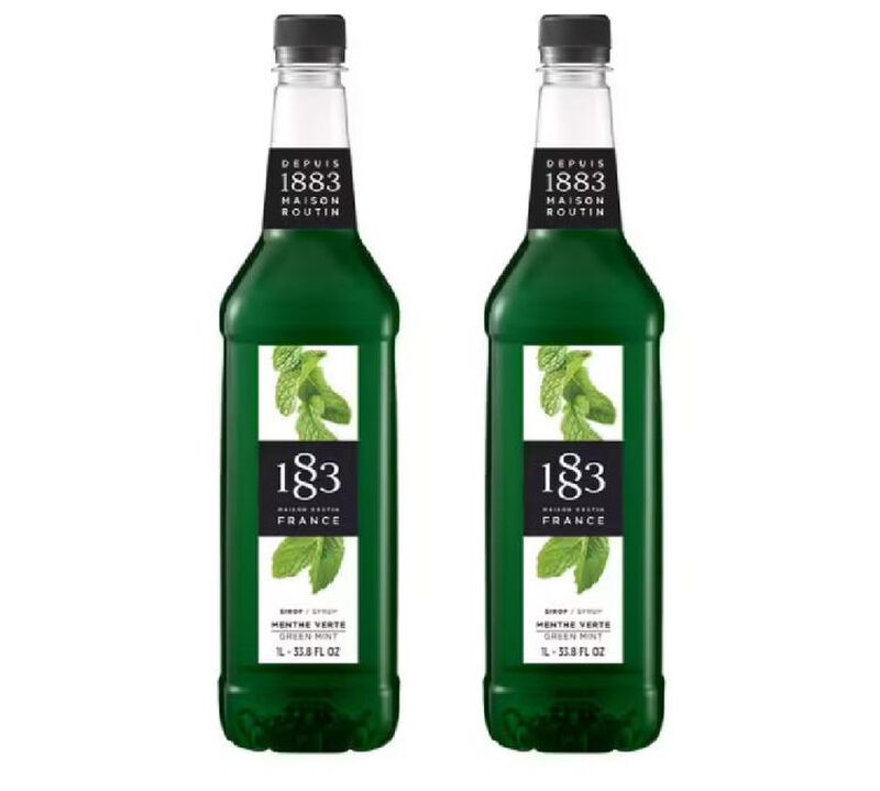 Sirop 1883 Routin Menthe Verte - Bouteille Plastique - 2 x 1 L image number 0