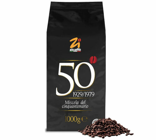 Zicaff&egrave; 'Miscela Del Cinquantenario' coffee beans - 1kg