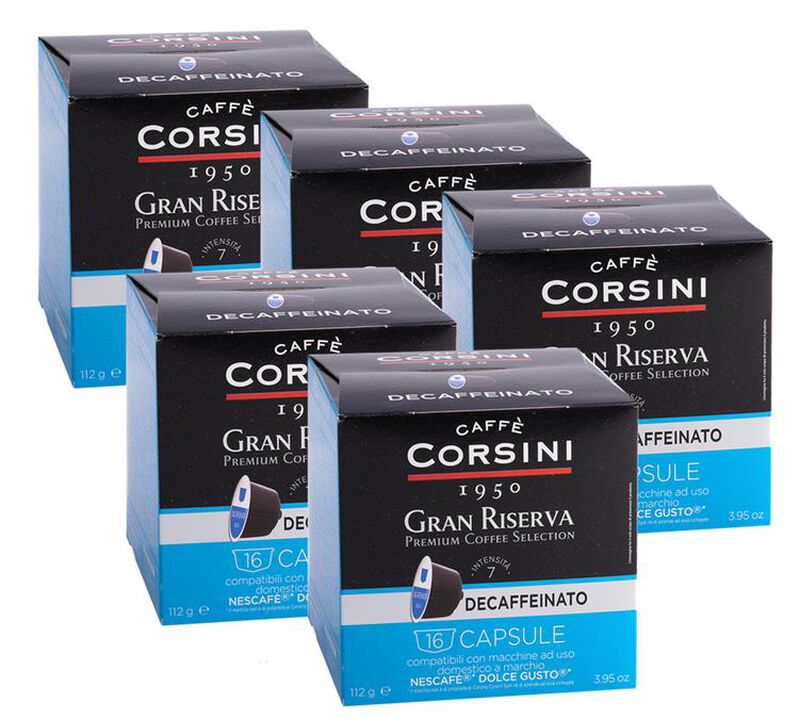 80 Nescaf&eacute;* Dolce Gusto* Compatible Pods Gran Riserva Decaffeinato &ndash; CORSINI image number 0