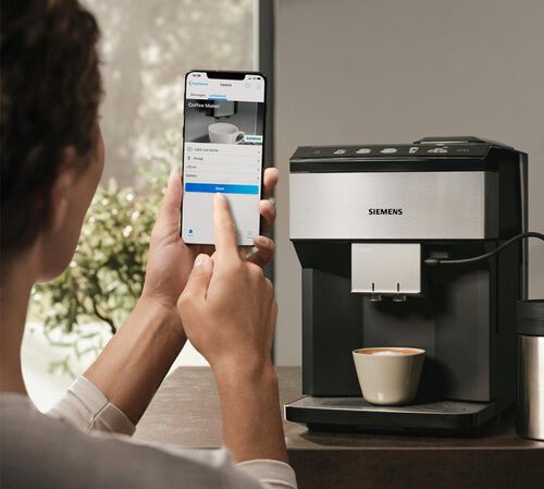 Siemens - Kaffeevollautomat EQ500 Classic Connect Edelstahl & Schwarz image number 5