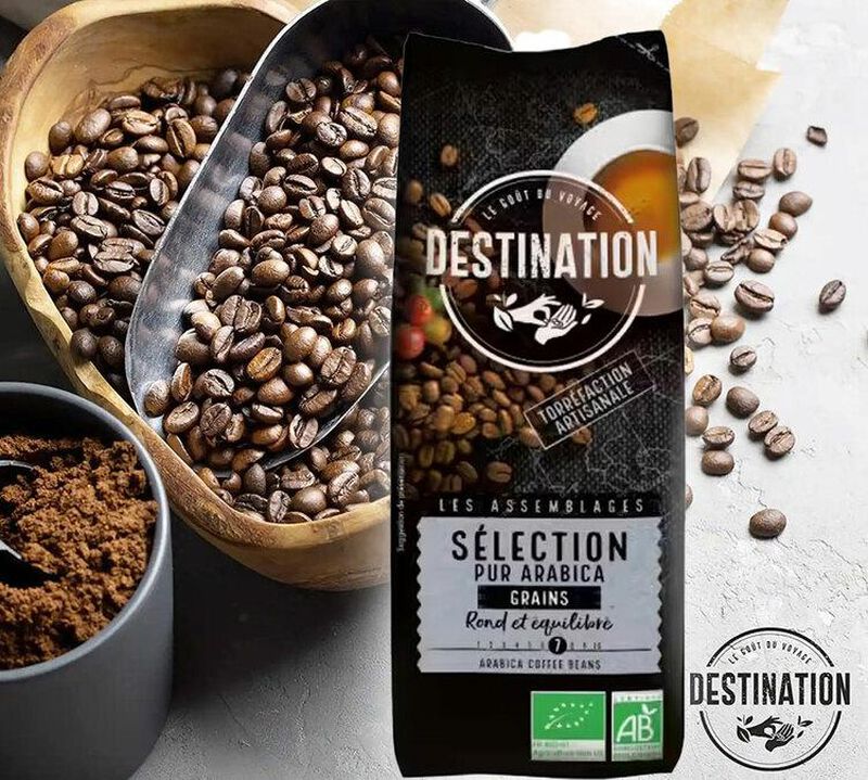 Destination - Organic Coffee Beans S&eacute;lection Pure Arabica - 1kg image number 1