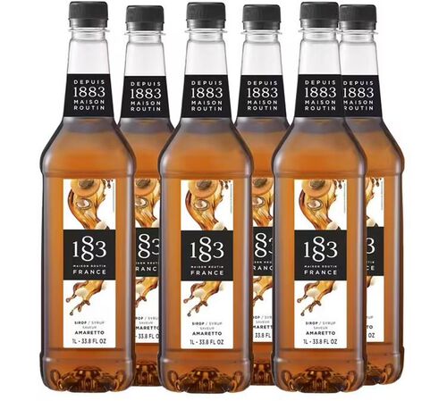 Sirop Amaretto - Bouteille plastique - 6 x 1L - 1883 ROUTIN